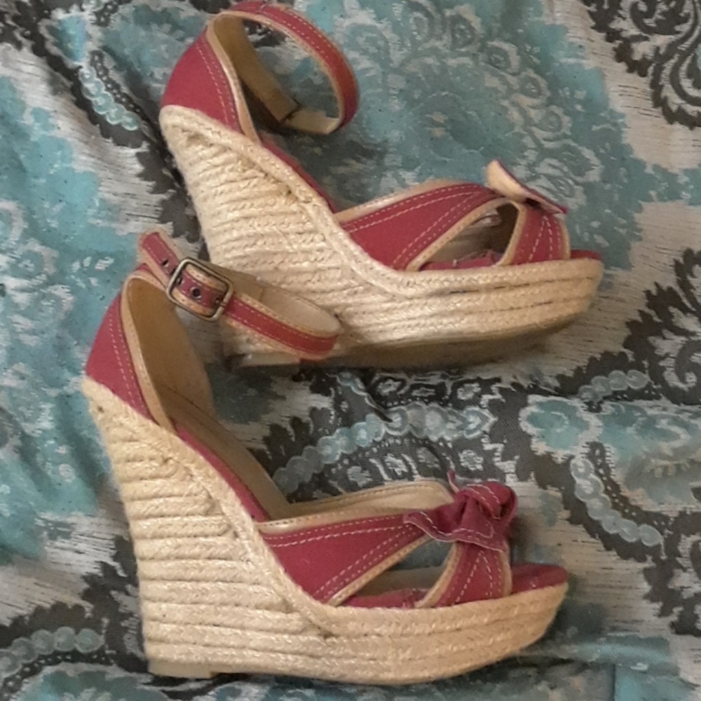 Cute Denim Wedges